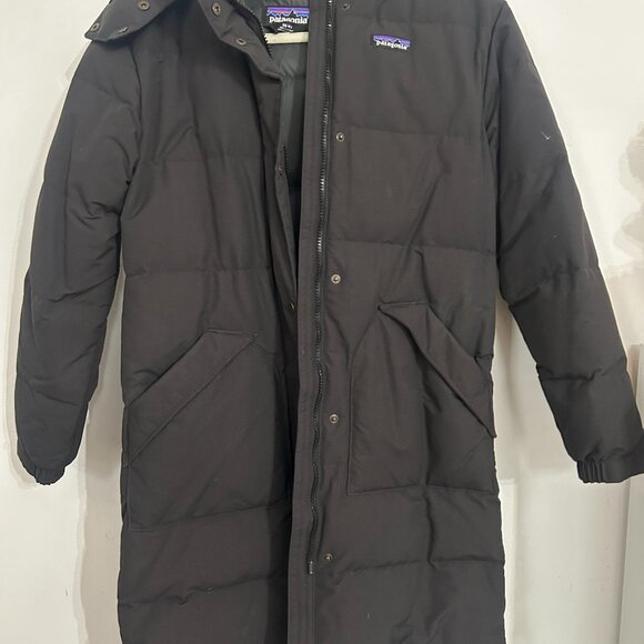Patagonia Women's Downdrift Parka BLACK XS Like New - Picture 2 of 6